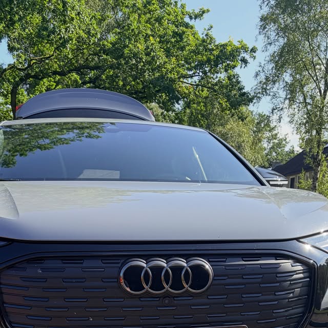 Audi Q4 Sportback e-tron na Premium Detail met wax door Dreesman Detailing